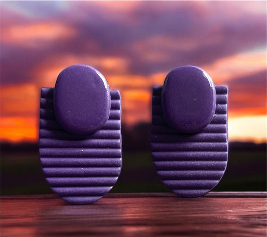 Purple Earrings