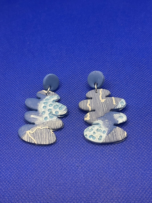 Denim Earrings